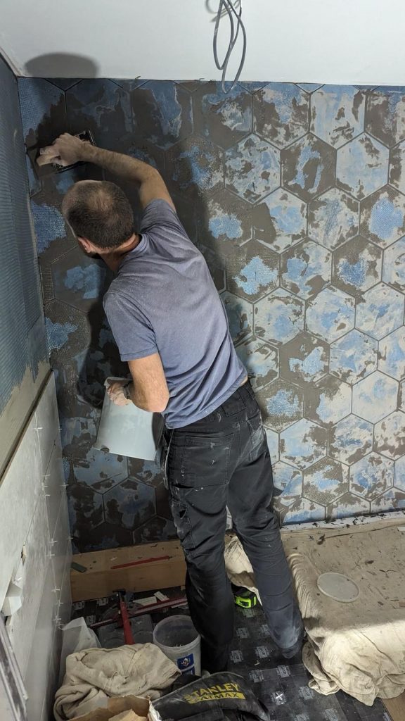 Tiling, grouting and finishing internal homes Hampshire